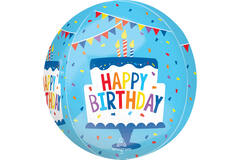 Orbz Happy Birthday Tiered Cake
